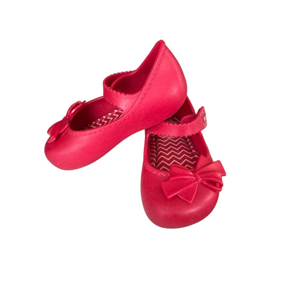 Red Bow Kids Jelly Shoes